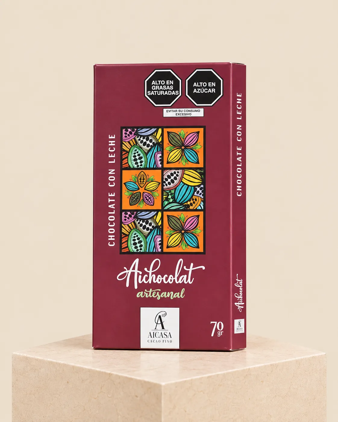 Aichocolat Artesanal · Chocolate con Leche