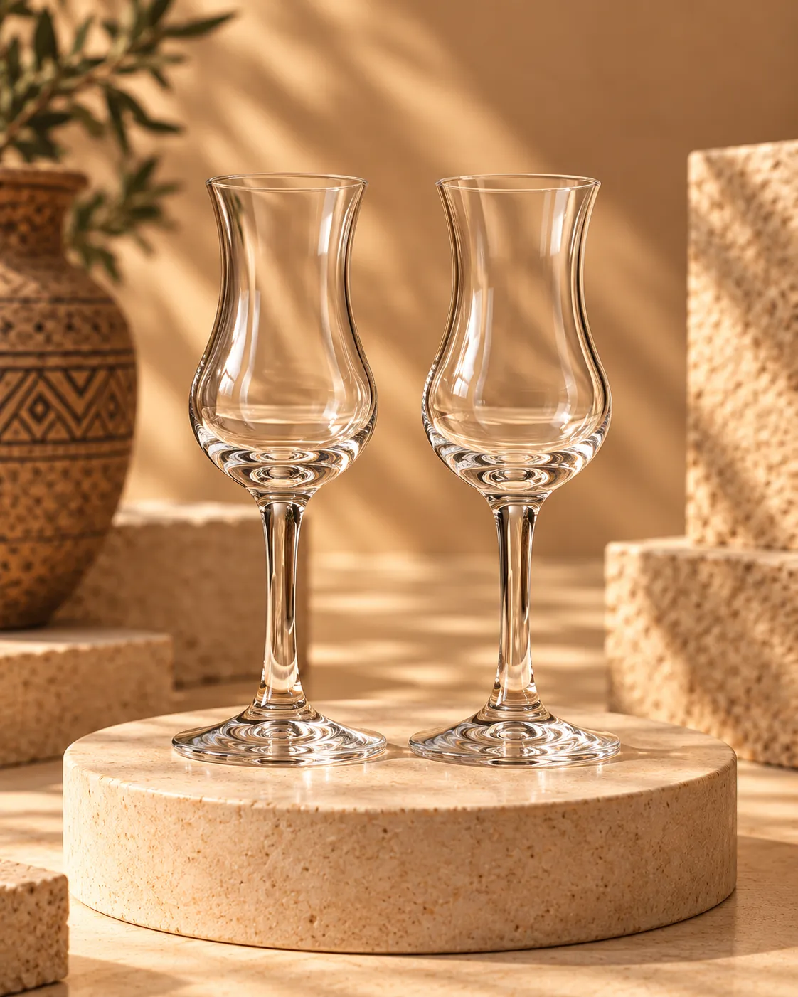 2 Copas de Cristal Fernand para Pisco